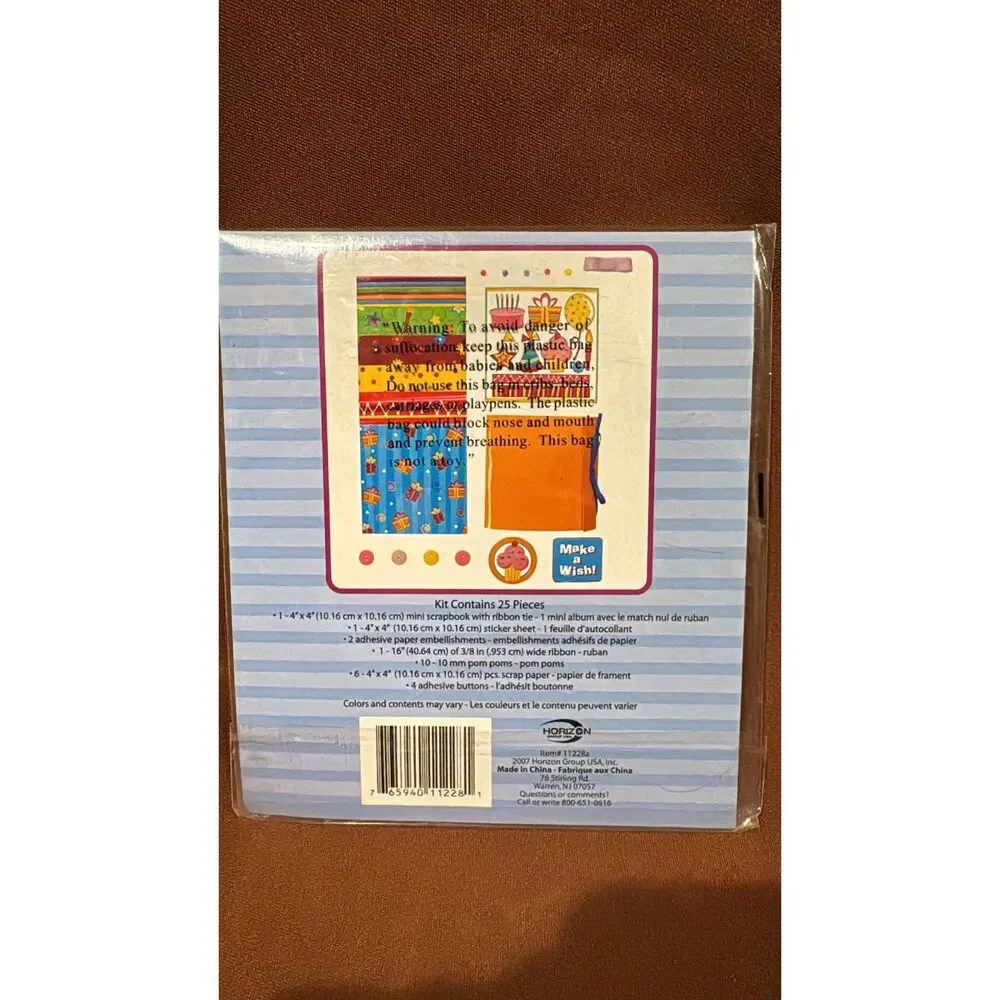 3 Sealed scrapbooking kits NEW